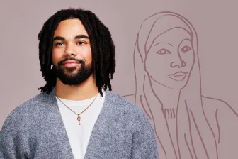 foto jongen tekening vrouw