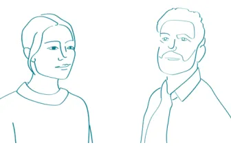 tekening vrouw en man